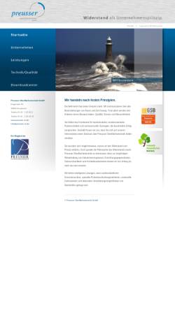 Vorschau der mobilen Webseite preusser-os.de, Preusser Oberflächentechnik GmbH