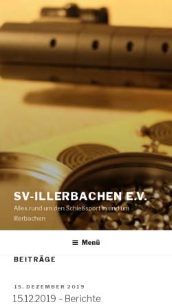 Vorschau der mobilen Webseite www.sv-illerbachen.de, Schützenverein Illerbachen e.V.