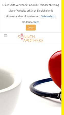 Vorschau der mobilen Webseite www.apotheke-rosslau.de, Sonnen-Apotheke