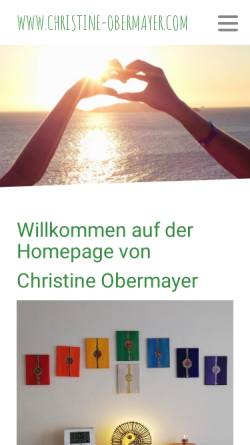 Vorschau der mobilen Webseite www.christine-obermayer.com, Christine Obermayer