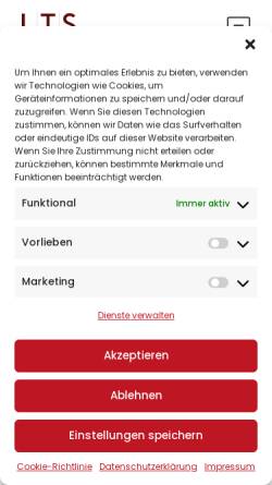 Vorschau der mobilen Webseite www.lts-rechtsanwaelte.de, LTS Rechtsanwälte Wirtschaftsprüfer Steuerberater