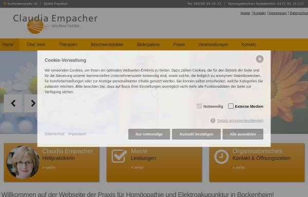 Vorschau von homoeopathie-empacher.de, Claudia Empacher