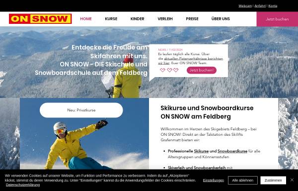 Vorschau von www.skischule-feldberg.de, Ski- und Snowboardschule Weyler