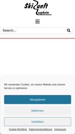 Vorschau der mobilen Webseite www.skizunft-laupheim.de, Skizunft Laupheim e.V.