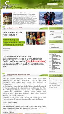 Vorschau der mobilen Webseite saengerstadt-gymnasium.de, Sängerstadt-Gymnasium Finsterwalde