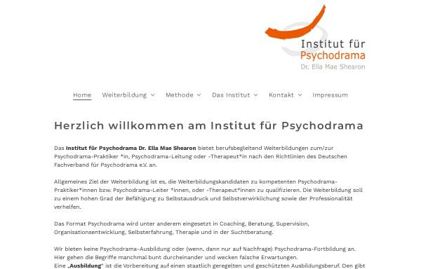 Vorschau von www.psychodrama-ems.de, Institut für Psychodrama Dr. Ella Mae Shearon