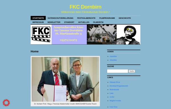 Vorschau von www.fkc.at, Filmkulturclub Dornbirn - FKC