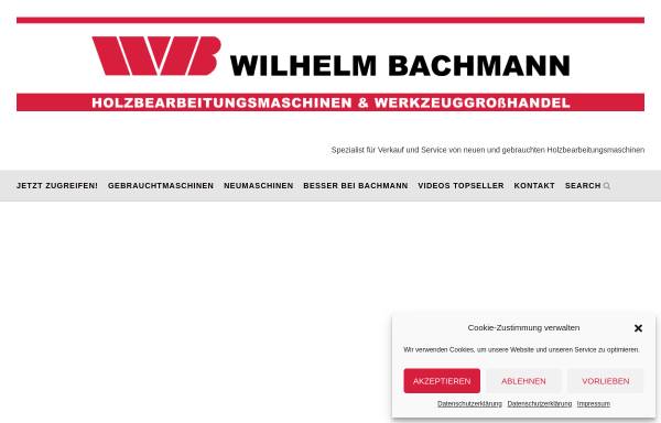Vorschau von maschinen-bachmann.de, Wilhelm Bachmann oHG