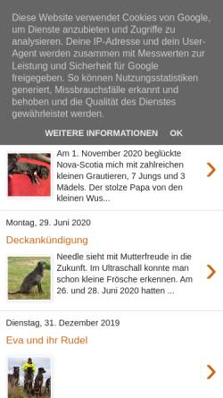 Vorschau der mobilen Webseite www.deerhound.de, Cunamara´s