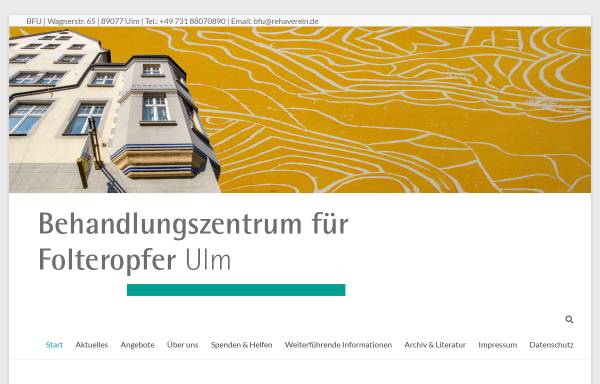 Vorschau von www.bfu-ulm.de, Behandlungszentrum für Folteropfer