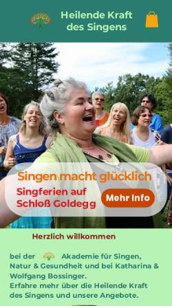 Vorschau der mobilen Webseite www.healingsongs.de, Healing Songs