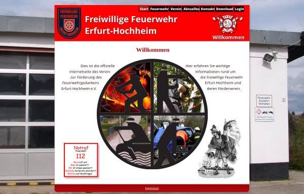 Vorschau von www.feuerwehr-erfurt-hochheim.de, Feuerwehr Erfurt