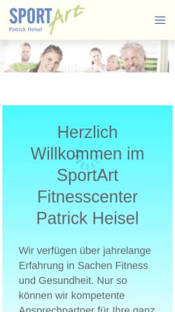 Vorschau der mobilen Webseite www.sportart-voelklingen.de, Sportart Fitnesscenter Patrick Heisel