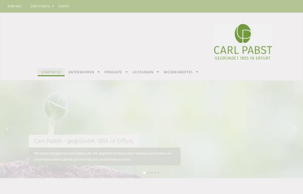 Vorschau von www.carlpabst.de, Carl Pabst - Samen & Saaten GmbH