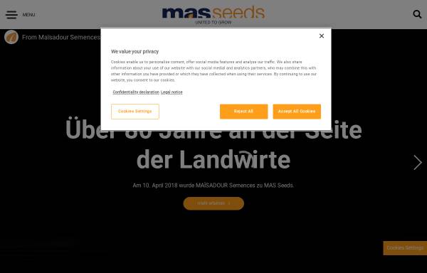 Vorschau von www.masseeds.de, Maisadour Deutschland GmbH