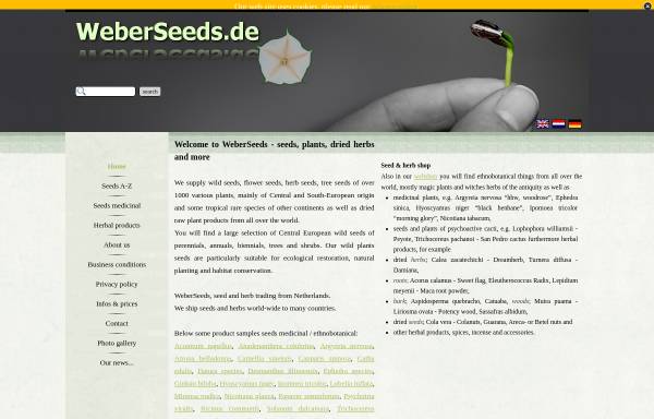 Vorschau von www.weberseeds.de, Weberseeds