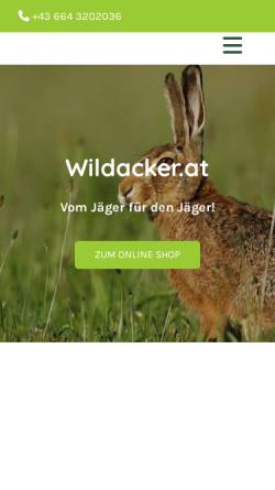 Vorschau der mobilen Webseite www.wildacker.at, Wildacker.net, Christian Brandenburg