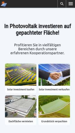 Vorschau der mobilen Webseite www.solaranlagen-portal.de, Solaranlagen-Portal.de