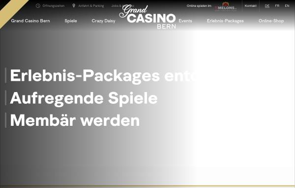 Vorschau von www.grandcasino-bern.ch, Grand Casino Bern