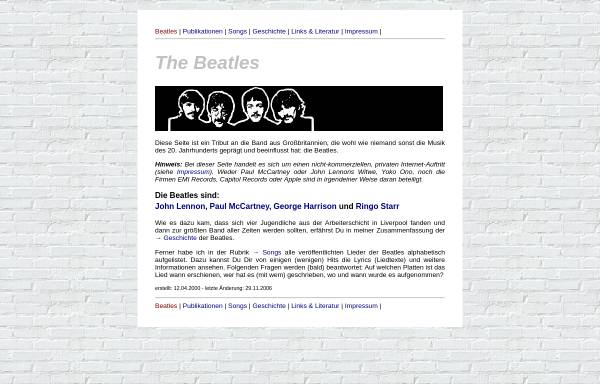 Vorschau von www.lennon-mccartney.de, Lennon-McCartney.de präsentiert: The Beatles
