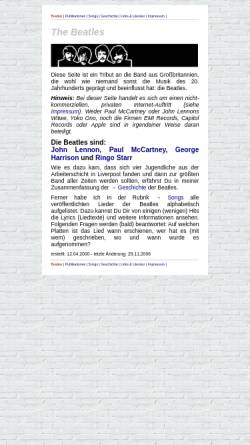 Vorschau der mobilen Webseite www.lennon-mccartney.de, Lennon-McCartney.de präsentiert: The Beatles