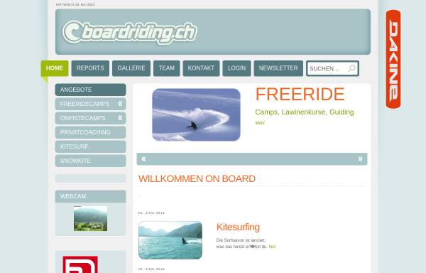 Vorschau von www.boardriding.ch, Boardriding