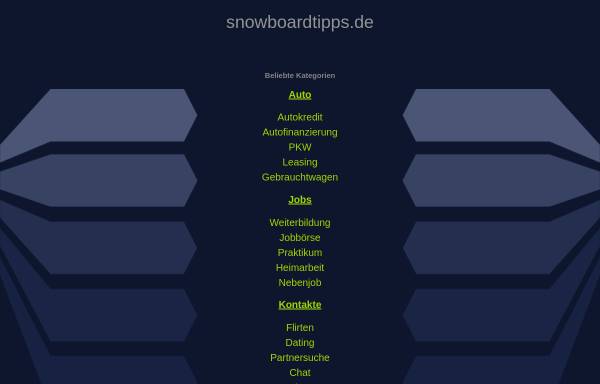 Vorschau von www.snowboardtipps.de, SnowboardTipps.de