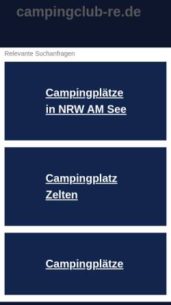 Vorschau der mobilen Webseite www.campingclub-re.de, Kreis Camping Club (KCC) Recklinghausen e.V.