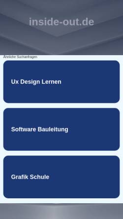 Vorschau der mobilen Webseite www.inside-out.de, Inside Out Werbeagentur GmbH