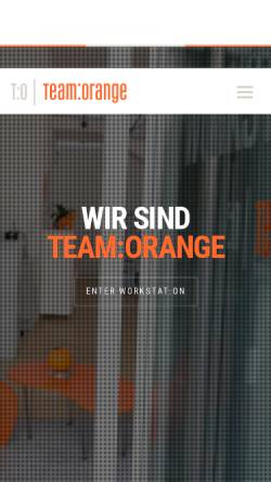 Vorschau der mobilen Webseite www.teamorange.de, team:orange GmbH - Web- und Werbeagentur