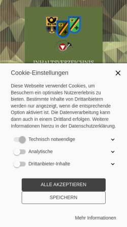 Vorschau der mobilen Webseite www.bw-feldpost-portal.de, Die Feldpost der Bundeswehr