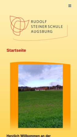 Vorschau der mobilen Webseite r-s-schule.de, Rudolf Steiner Schule Augsburg