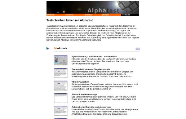 Vorschau von www.alphatast.de, Alphatast