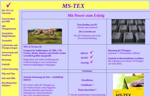 Vorschau von www.ms-tex.de, MS-TEX 2006