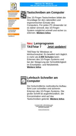 Vorschau der mobilen Webseite www.tastschreiben.de, TastStar direkt