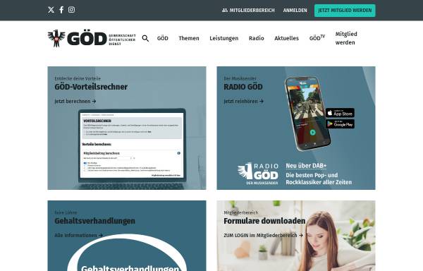 Vorschau von www.goed.at, Gewerkschaft Öffentlicher Dienst [GÖD]