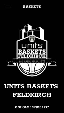 Vorschau der mobilen Webseite www.baskets.at, Feldkirch Baskets