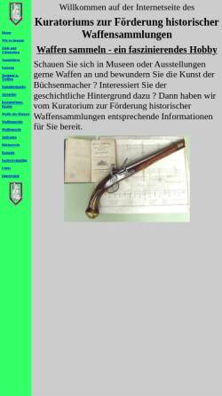 Vorschau der mobilen Webseite www.waffensammler-kuratorium.de, Waffensammler Kuratorium