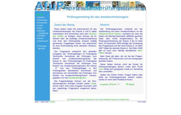 Vorschau von www.afup.a36.de, AfuP - Amateurfunkprüfungstraining