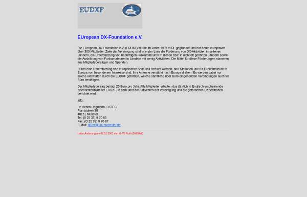 European DX-Foundation (EUDXF) e. V.