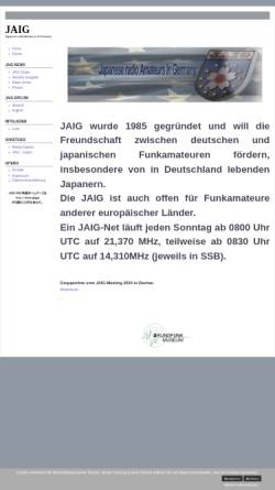 Vorschau der mobilen Webseite www.jaig.de, Japanese Radio Amateurs In Germany