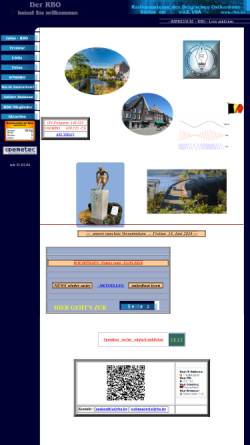 Vorschau der mobilen Webseite www.rbo.be, Radioamateure der belgischen Ostkantone