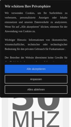 Vorschau der mobilen Webseite dd1go.de, DD1GO