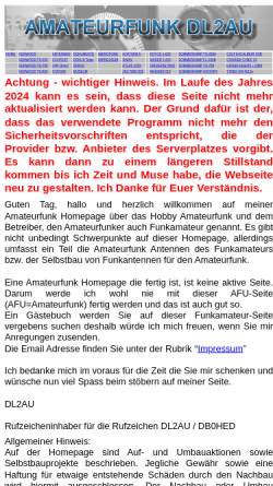 Vorschau der mobilen Webseite www.dl2au.de, DL2AU