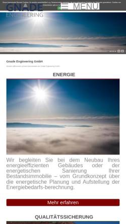 Vorschau der mobilen Webseite www.gnade-bauplan.de, Gnade Bauplan
