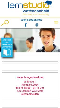 Vorschau der mobilen Webseite www.lernstudio-wattenscheid.de, Das Lernstudio Wattenscheid