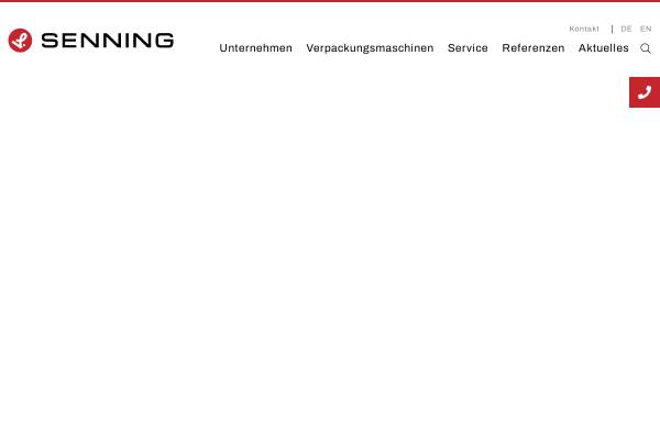 Vorschau von www.senning.de, Christian Senning Verpackungsmaschinen GmbH & Co. KG
