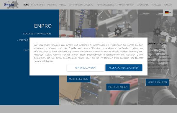Vorschau von www.enpro.de, Enpro GmbH