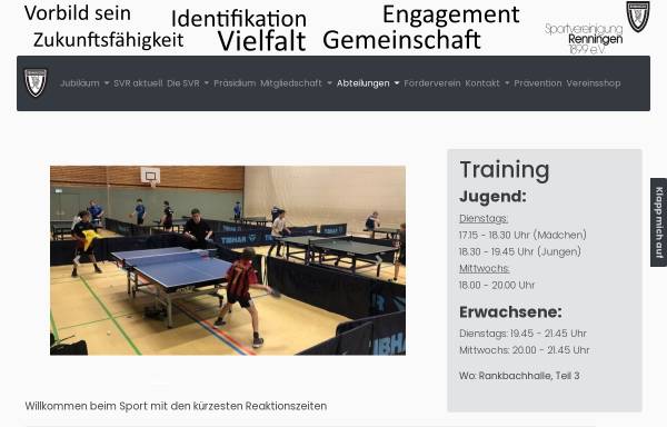 Vorschau von www.spvgg-renningen.de, SpVgg Renningen Tischtennisabteilung