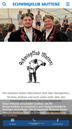 Vorschau der mobilen Webseite www.schwingklubmuttenz.ch, Schwingklub Muttenz